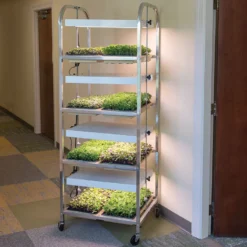 Compact Seedling Light Cart – 8 Trays, 320 Watts