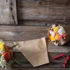 Kraft Paper Cut-Flower Sleeves – S, 100 Count